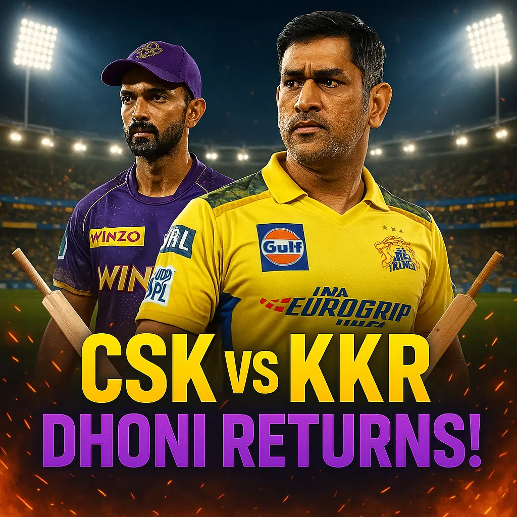 CSK vs KKR – Match 25 Preview: Dhoni Returns as Captain, A Turning Point for Chennai? | InsiderCricket.in
